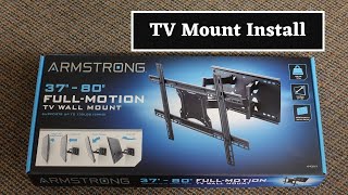 Installing Harbor Freight Armstrong Full-Motion TV Mount by The DIY Grunt 22,969 views 1 year ago 5 minutes, 57 seconds