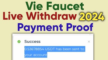 How To Withdraw From Vie Faucet | Vie Faucet Payment Proof 2024