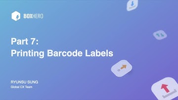 BoxHero Demo Part 7: Printing Barcode Labels