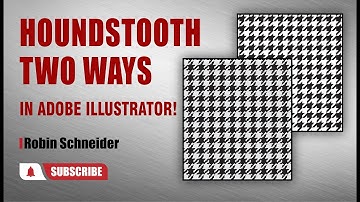 How to Make a Seamless Hounds tooth Pattern || Robin Schneider