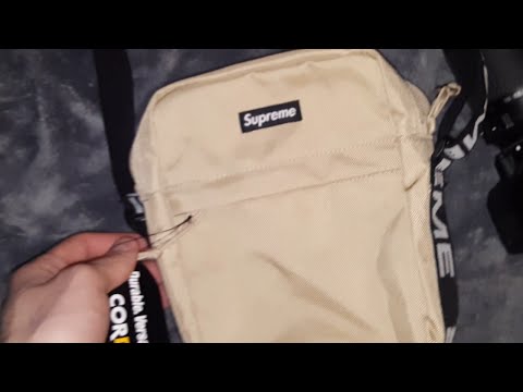 Supreme Shoulder Bag Tan SS18 - YouTube