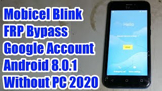 How To Bypass Google Account On Mobicel Blink Without Pc New Frp Solution 2020,