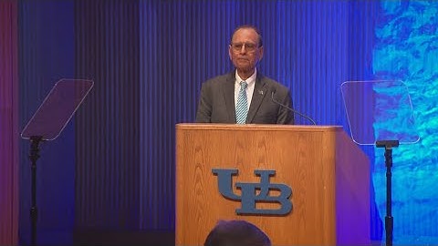 State of University at Buffalo address: President Tripathi prepares to step down