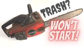 Old Craftsman Chainsaw. Will It Start or is it trash?