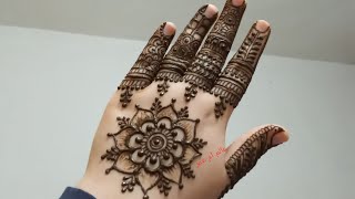 نقش حناء هندي رائع جدا للمبتدئات...Very beautiful Indian henna inscription for beginners