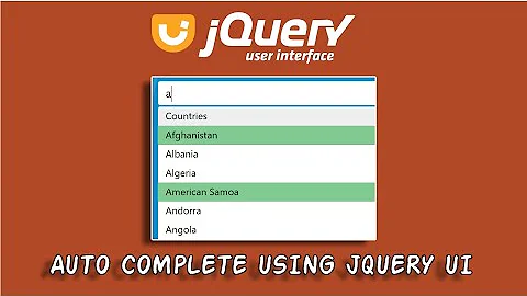 Autocomplete Input using jQuery UI