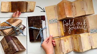 Make an easy folding junk journal! No sew art journal step by step tutorial