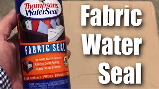 Testing Thompson's Aerosol Fabric Water Seal