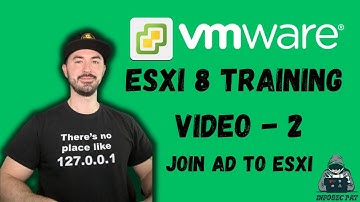 How To Join VMWare ESXi 8 Host To Active Directory Domain  - VCP8-DCV 2023 - 2024 | Video 2