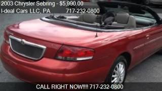 2003 Chrysler Sebring LXi Convertible - for sale in Harrisbu
