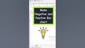 Negative and positive bar chart in Excel #excel #spreadsheetmagic #microsoftexcel