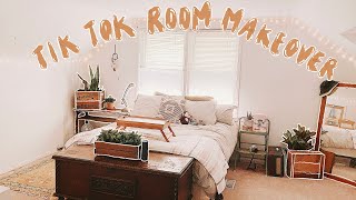 ✨Tik Tok Inspired Room Transformation✨ + Cleaning &amp; Organizing - Room Makeover