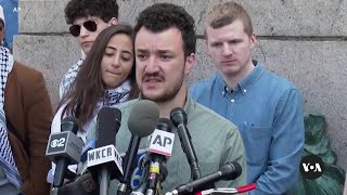 Columbia University reacts to detention of Palestinian activist | VOA News screenshot 3