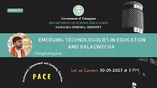8TH SESSION EMERGING TECHNOLOGIES IN EDUCATION AND BALASWECHA