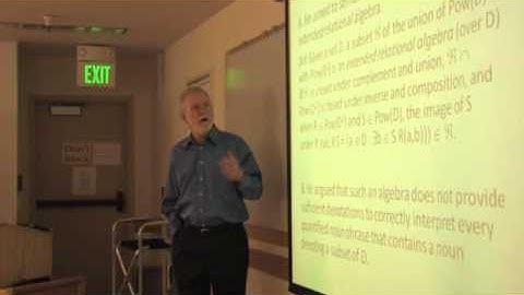 Stanley Peters, "Interpreting Quantified Noun Phrases in Doubly Extended Relation Algebras" Part 1/2