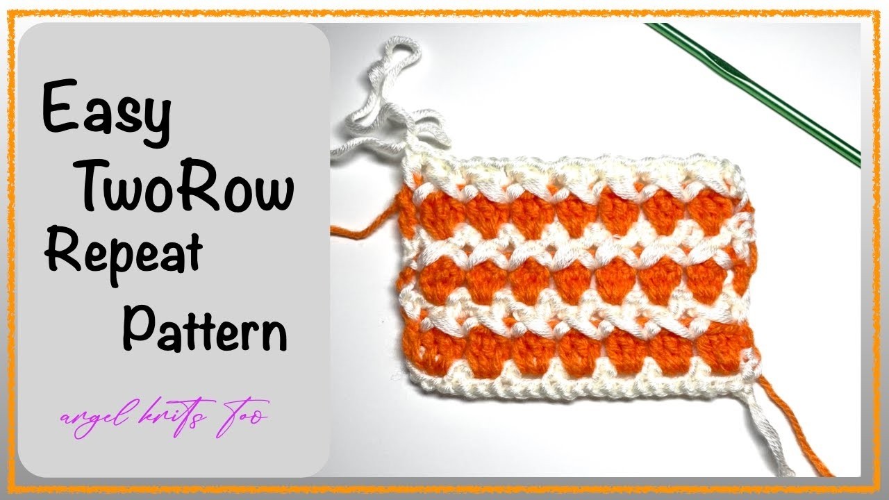 Easy Two Row Repeat Pattern | Beginner Friendly Pattern