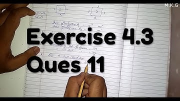 Chapter - 4 Ex. 4.3 QUADRATIC EQUATIONS Ques. 11 ( NCERT) CLASS 10  Hindi