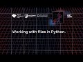 Working with files in Python. Theory.