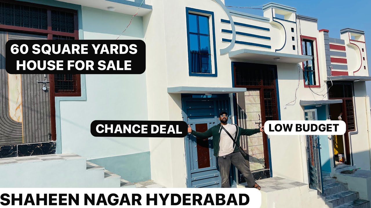 📲(9100200687) 60 SQUARE YARDS NEW HOUSE FOR SALE 1BHK SHAHEEN NAGAR HYDERABAD REGISTERI 