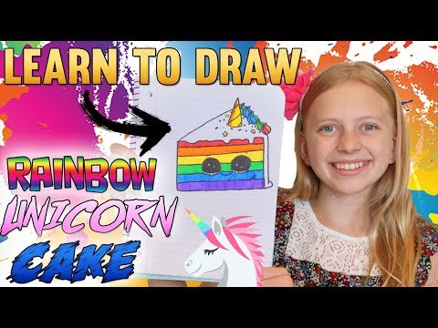 Rainbow Unicorn Cake || Art with Alyssa