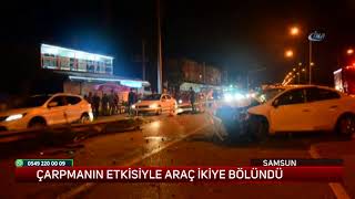 Samsun'da katliam gibi kaza kamerada: 2 ölü, 1'i ağır 5 yaralı