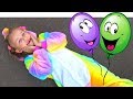 Song for children about colored balloons