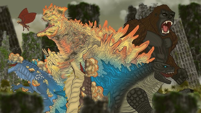 Godzilla Earth vs Godzillas  EPIC BATTLE! (PANDY Special for 700K