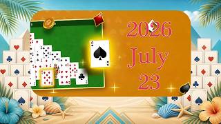 Microsoft Solitaire Daily Challenge Pyramid July 23 2026
