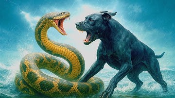 Heroic Rescue Team Saves Brave Dog And Sheep from Bloodthirsty Giant Python in a Breathless Battle!