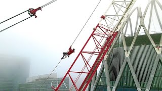 JE DESCENDS UNE GRUE COMME SPIDERMAN! (160M)