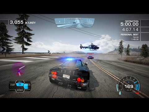 Helicopter Drop A Spike Strip Busting Racer