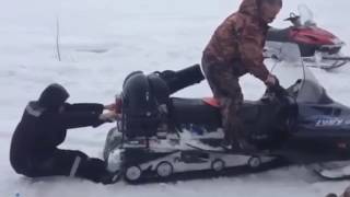 Snowmobile Fail Compilation #1 - 2017