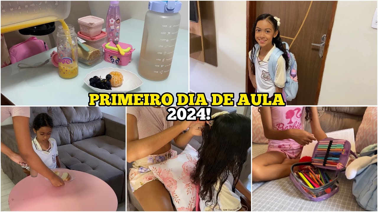 PRIMEIRO DIA DE AULA DA MINHA FILHA! *chegamos atrasadas* 😫 | Mãe Aos ...