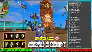 Free Fire Emotes Hack || OB37 Free Fire Max Emotes Hack || FF/FF Max Menu Script 👽 Can Be See Enemy screenshot 4