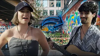 I CRASHED his BUSKING Set Perfect - Ed Sheeran | Allie Sherlock Cover