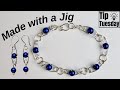 Beaded Chain Links Made with a Jig! Bracelet Tutorial - Tip Tuesday