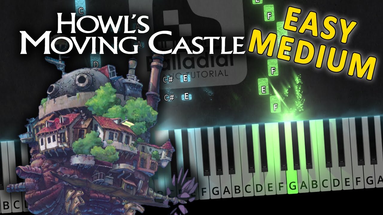 Merry Go Round Of Life - Howl's Moving Castle | EASY-MEDIUM Piano Tutorial