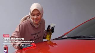 Zerone Instant Coating Pembersih Pengkilap Body & Kaca Mobil Poles Memberi Efek Daun Talas Original