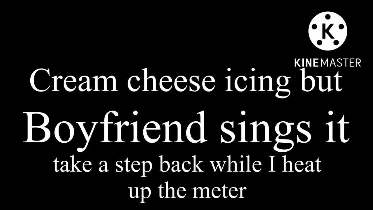 Cream cheese icing but BF sings it/lyrics video/FNF/Scratchin Melodii