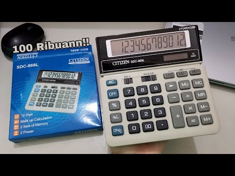 Unboxing Kalkulator Citizen SDC-868L