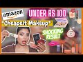 Cheapest makeup under Rs 100 from Amazon * Results shocked Me* Must watch || Wowpooja