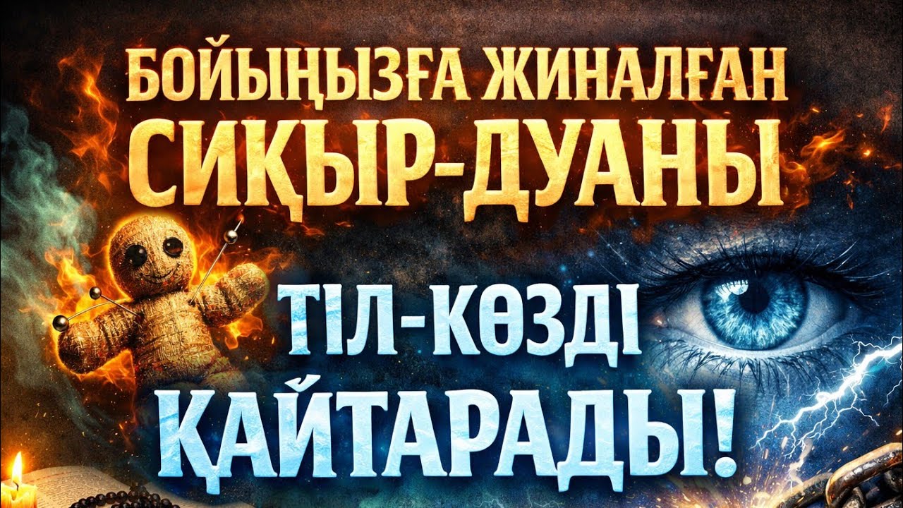 Бойыңыздағы сиқыр мен дуаны тіл мен көзді қайтарады