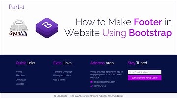 Web UI Development Tutorial Part - 15 | How to Make Footer on the Website Using Bootstrap