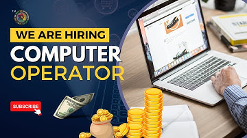 The job description entails the role of a Computer Operator