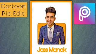 How to Make Cartoon Logo In PicsArt | Jass Manak | Picsart Photo Portrait Logo | Ali Tech screenshot 4