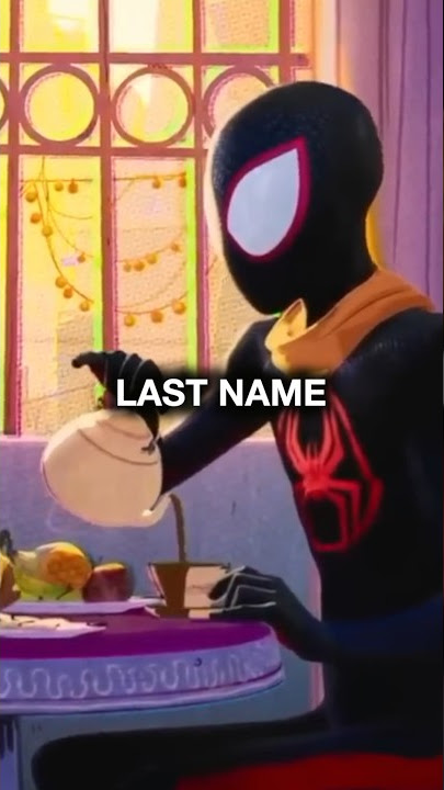 Why DOESN’T Miles Have His Dad’s Last Name? #acrossthespiderverse #shorts