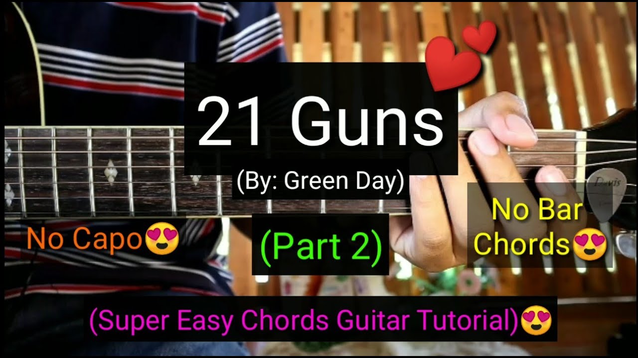 21 Guns - Greend Day (Part 2) (Super Easy Chords Guitar ...