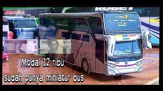 Cara membuat miniatur Bus dari Kertas foto | papercraft bus Indonesia