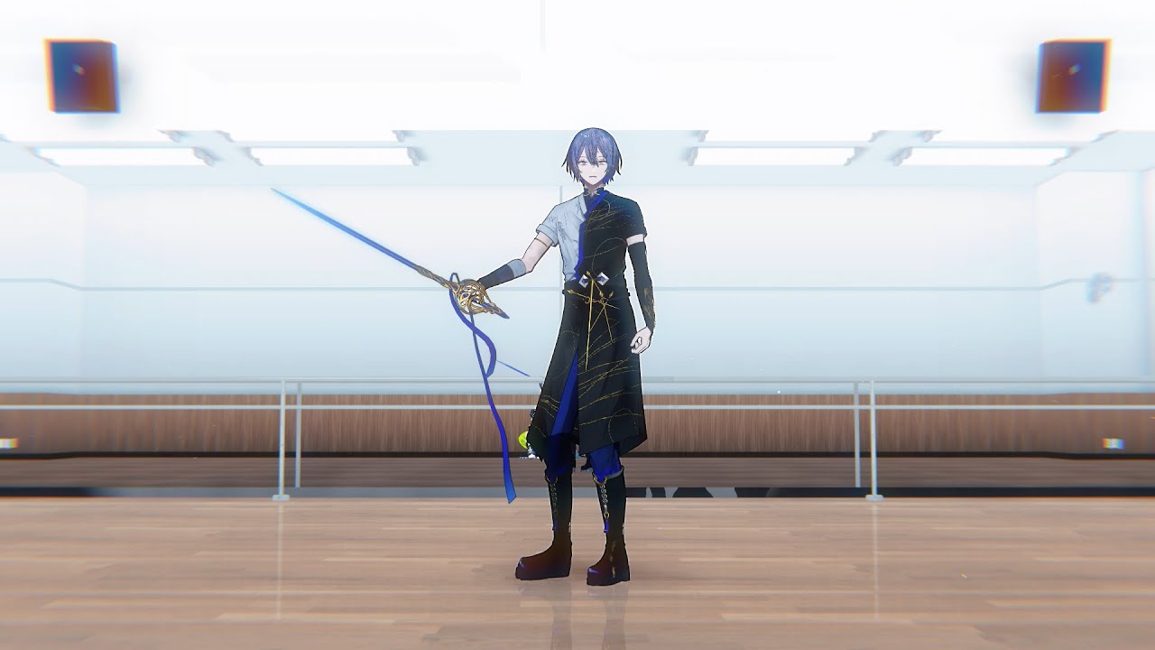 【にじさんじMMD】大柳ハイが剣を振り回してるだけ【小柳ロウ】