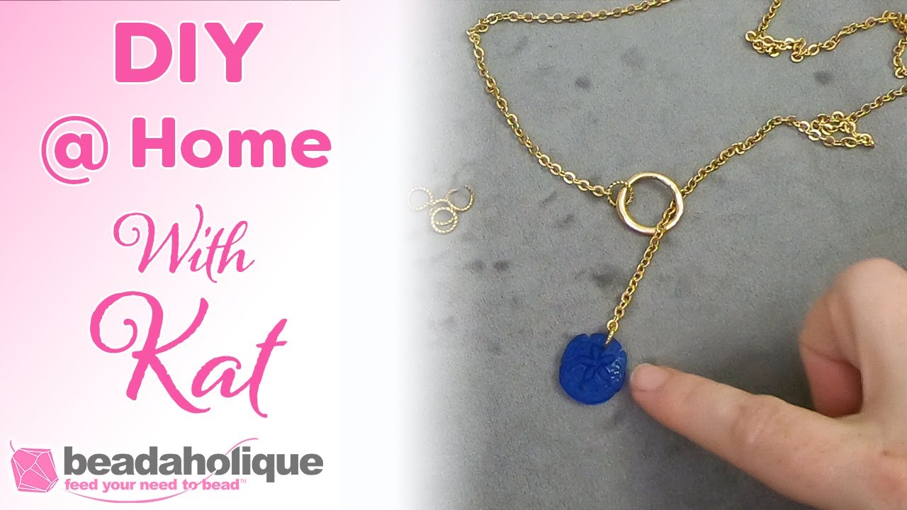 Quick Easy Diy Jewelry Seaside Sand Dollar Lariat Necklace Seaside Sand Dollar Lariat Necklace